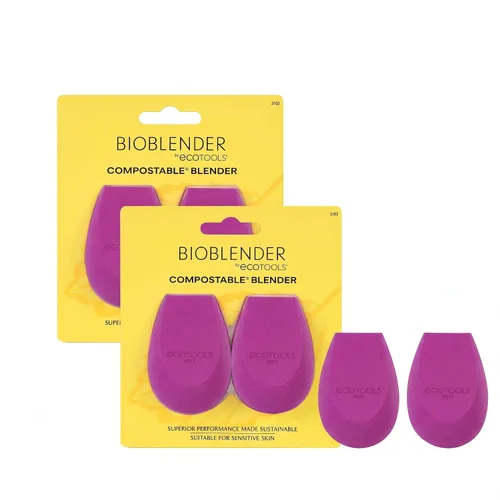 Vista 14 de EcoTools Bioblender - Esponja de maquillaje duo, licuadora de maquillaje, 2