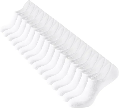 Vista 13 de IDEGG - Calcetines invisibles para hombre de corte bajo, calcetines cortos de tobillo para hombres, calcetines deportivos casuales con agarre