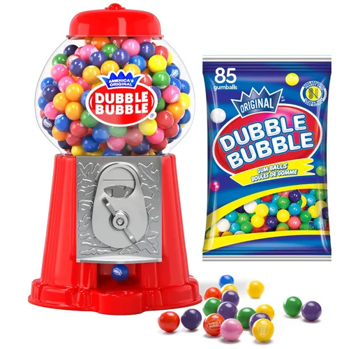 Vista 11 de Máquina de chicles para niños de 8.5" - Máquina de chicle que funciona con monedas y alcancía de juguete - Dispensador de máquina de dulces incluye