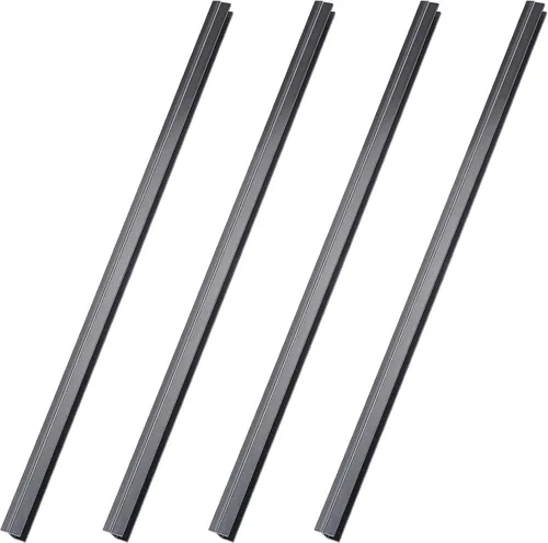 Vista 9 de Tenare 4 rieles colgantes de PVC negro, sistema de colgar para archivar que mantiene tus carpetas ordenadas y organizadas