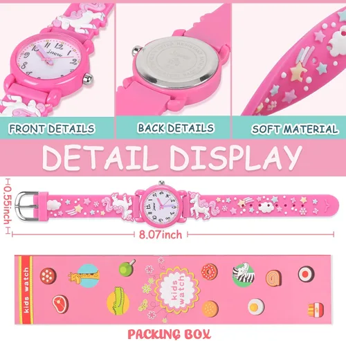 Vista 4 de Watch for Boys Girls, 3D Lovely Cartoon Watch for Kids Age 3-8 - Best Gifts
