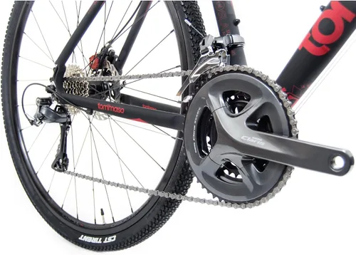 Vista 4 de Tommaso Sentiero Sport Performance Aluminum Gravel Bike Shimano Claris 24 Speeds Road Bicycle Men Road Bikes for Men