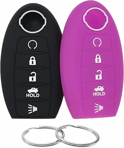 Vista 8 de REPROTECTING Funda de llave de goma de silicona Compatible con Nissan Altima SR Armada SL Maxima Murano Pathfinder Rogue Titan Versa Sentra