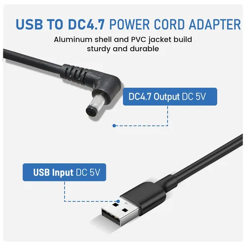 Vista 4 de Anina Cable de alimentación USB de 3.2 pies, conector de cargador de 5 voltios para receptor de radios Sirius XM para SXVD1 (A), XDPIV1, XDPIV2