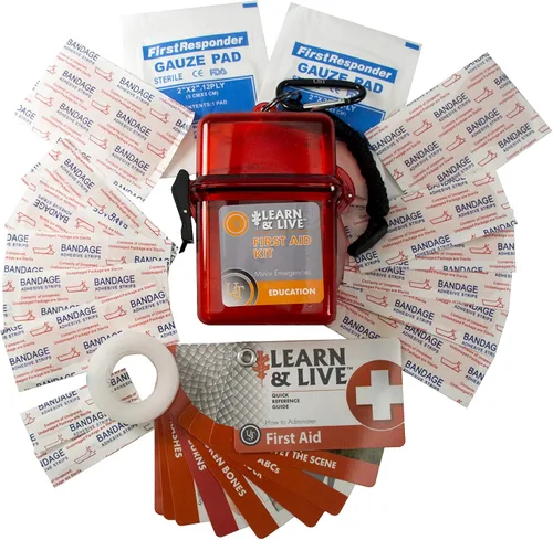 Vista 2 de UST Learn & Live - Kits educativos para exteriores con tarjetas impermeables, herramientas y estuche hermético para senderismo, camping, mochileros