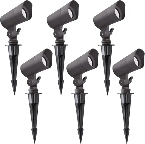 Vista 9 de E ENERGETIC LIGHTING Luces LED de paisaje con conectores, 12 V de bajo voltaje, blanco cálido 3000 K, 4 W, 175 LM, luces de camino de jardín Paquete