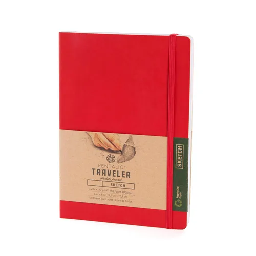 Vista 38 de Cuaderno de bocetos Travelers Dot Grid Pentalic Art, libre de ácidos