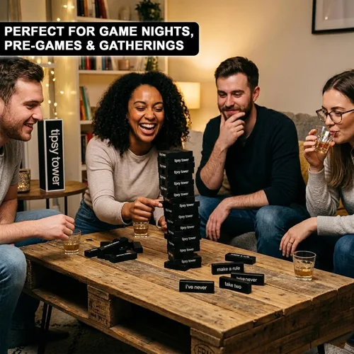 Vista 7 de Jenga Tipsy Tower, juego para beber