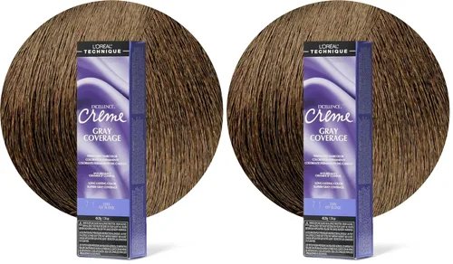 Vista 21 de L'Oréal Technique Excellence Crème Permanent Hair Color Long-Lasting Hair Dye Rich Formula with No-Drip Application Superb Gray Coverage For
