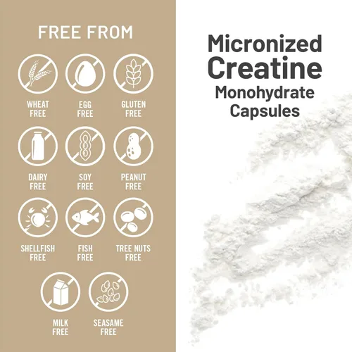 Vista 9 de NatureWise Píldoras de monohidrato de creatina micronizada, 2500 mg por porción, creatina para mujeres y hombres, pura, sin sabor, apoya la masa