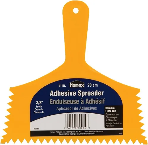 Vista 2 de Homax Esparcidor adhesivo de dientes de 1/4" para baldosas de cerámica, amarillo, 3
