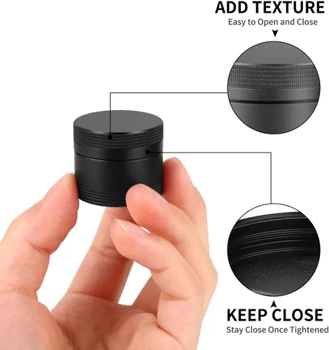Vista 3 de Pastillero pequeño diario – Pastillero de metal portátil impermeable para bolsillo o bolso de aleación de aluminio redondo contenedor de píldoras