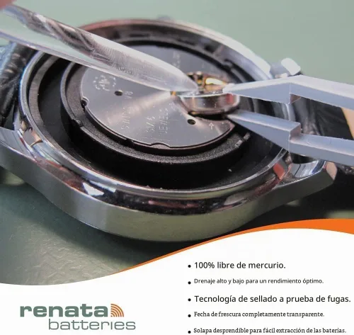 Vista 6 de Batería de reloj de 1.55 voltios 394 reemplaza SR936SW