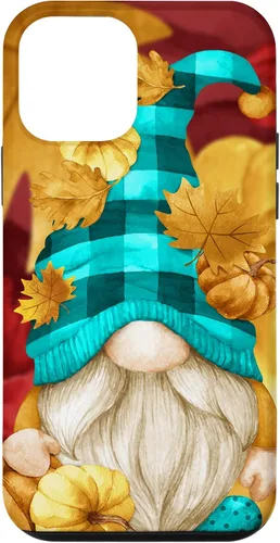 Vista 16 de iPhone 16 Buffalo Plaid Gnomie Cute Autumn Accessories With Fall Gnome Case