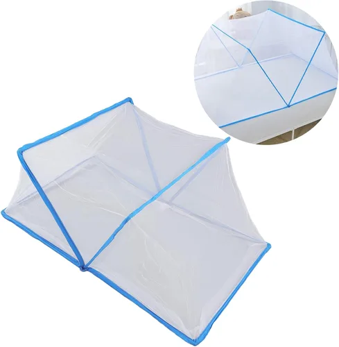 Vista 6 de Tienda de campaña portátil, plegable, fácil de almacenar, para niños, para viajes (azul)