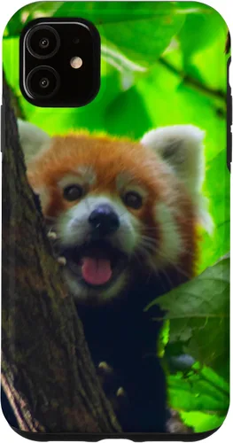 Vista 8 de Cute Funny Red Panda Smiling Tree Animal Nature Lover Gift Case for iPhone 17