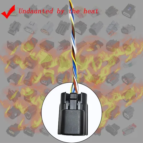 Vista 4 de Sensor de oxígeno Conector O2 4 Arnés de cableado Pigtail Plug Reemplazo para Nissan Micra March Note E11 Tiida Qashqai NV200 05-14