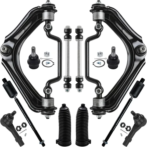 Vista 9 de Detroit Axle - Kit de extremo de 12 piezas para Ford Explorer Mercury Mountaineer 1998-2001 1999 2000, 2 brazos de control delanteros superiores