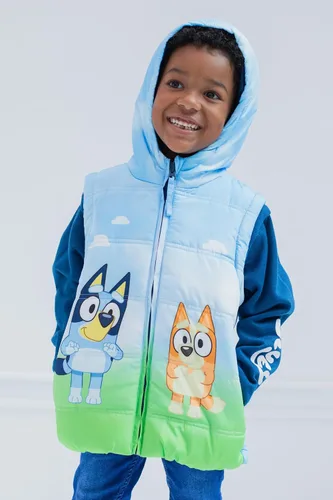 Vista 4 de Bluey Chaleco de Bingo con cremallera para niñas de 2 a niños grandes