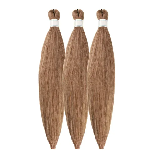 Vista 81 de Pelo corto negro trenzado preestirado de 14 pulgadas para trenzas sin nudos, pelo sintético 1B trenzado para trenzas Bob Box