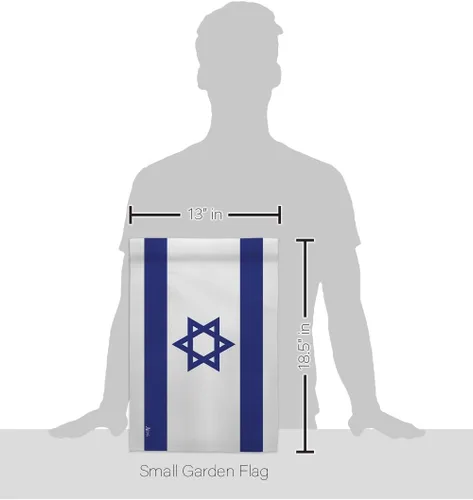 Vista 4 de Bandera de Israel Bandera de Israel Decoración de la Habitación Pequeña Decoración de la Tumba Interior Banner de Patio Exterior Casa Colgante