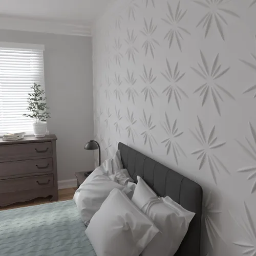 Vista 9 de Ekena Millwork WP20X20INWH 19 5/8 pulgadas de ancho x 19 5/8 pulgadas de alto Inula EnduraWall Decorativo 3D Panel de Pared Cubre 2.67 pies cuadrados