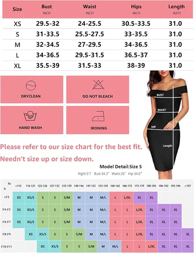 Vista 4 de Madam Uniq Vestido de vendaje para mujer, hombros descubiertos, entallado, para club, boda, fiesta, cóctel, vestidos sexys