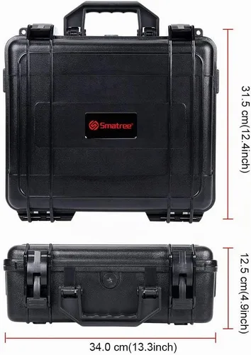 Vista 3 de Smatree Funda rígida de transporte de 13.4 L compatible con DJI Mavic 2 Pro/Mavic 2 Zoom Fly More Combo (edición actualizada), funda rígida