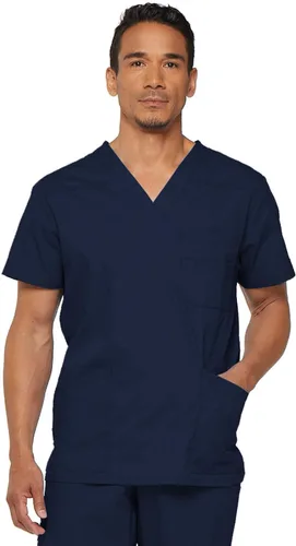 Vista 14 de Dickies EDS Signature - Camiseta médica para hombre, cuello en V Negro
