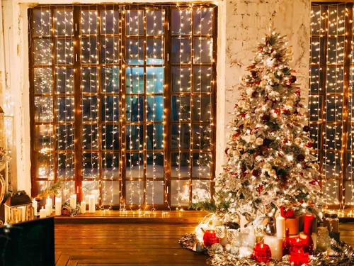 Vista 9 de Solhice Cortina de luces LED para exteriores, 12 x 10 pies, 360 luces LED para colgar en interiores y dormitorios, luz de fondo para decoración