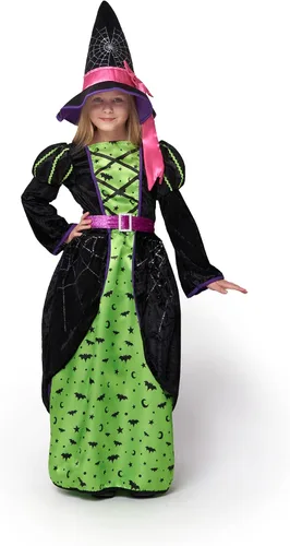 Vista 6 de Spooktacular Creations Disfraz de bruja para niña con sombrero para disfraz de Halloween