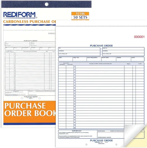Vista 2 de Rediform 1l146orden de compra libro 812X 11Carta Two-Part carbonless 50Setslibro