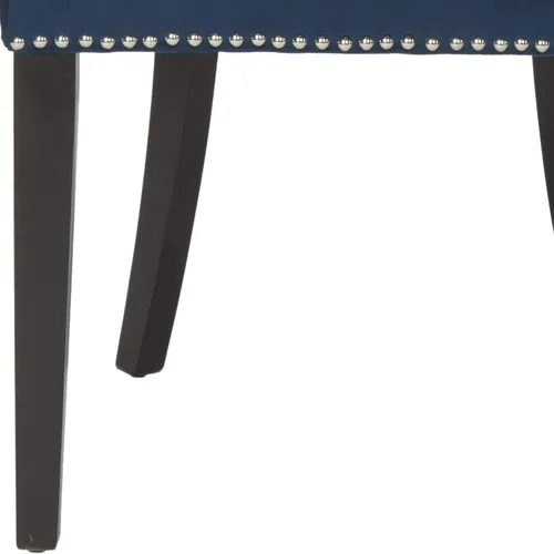 Vista 7 de Safavieh Mercer Collection Lester Navy/Espresso (juego de 2) Silla de comedor marino