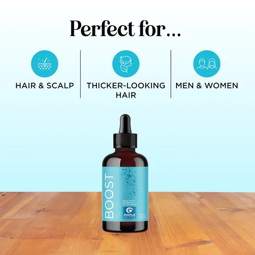 Vista 6 de Suero voluminizador de aceite de romero para el cabello, aceite hidratante para el cuero cabelludo y el cabello para hombres y mujeres con infusión