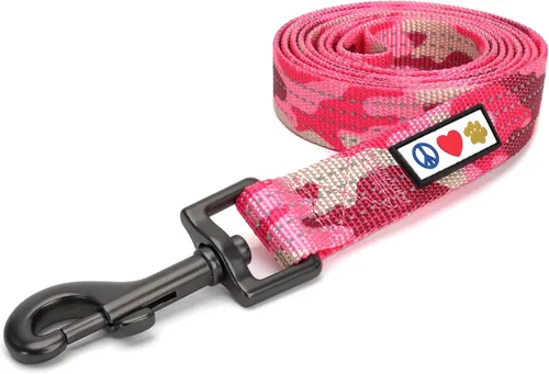 Vista 43 de Pawtitas - Correa personalizada de 6 pies para perro rosa XS/S con nombre y número de teléfono bordados, correa fuerte de nylon para razas pequeñas