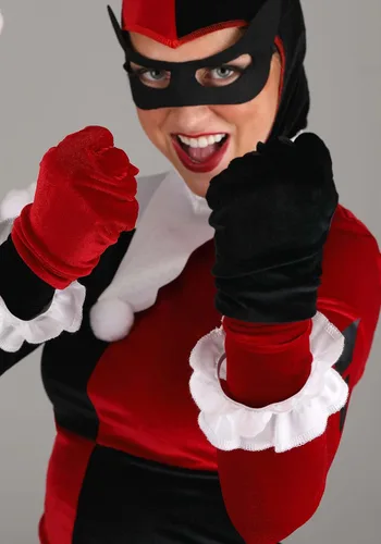 Vista 7 de Disfraz de Harley Quinn de lujo para mujer