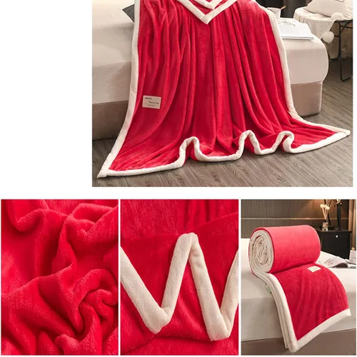 Vista 3 de Manta de felpa, suave, afelpada, esponjosa, cálida, acogedora, gruesa manta de franela reversible, acogedora de alta calidad, suave y antiestática