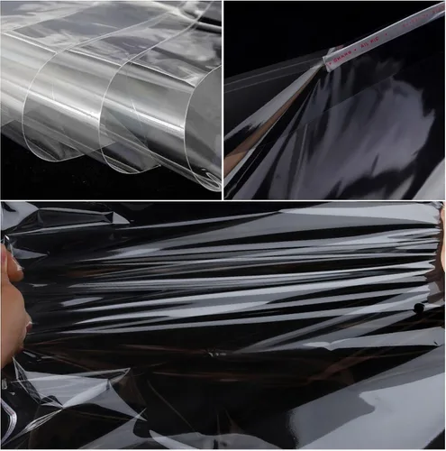 Vista 4 de Doutop Bolsas de celofán transparentes autoadhesivas, 100 bolsas autoadhesivas de 4 x 5, bolsas de polietileno OPP de cristal de 2 mil