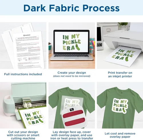 Vista 3 de Printworks - transferencias de impresiones por inyección de tinta, para camisetas oscuras