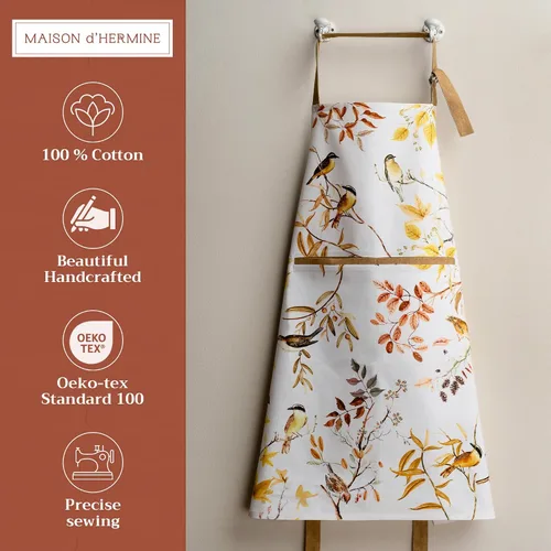 Vista 952 de Maison d' Hermine Delantales para mujer con bolsillo, 100% algodón (27.50 x 31.50 pulgadas)