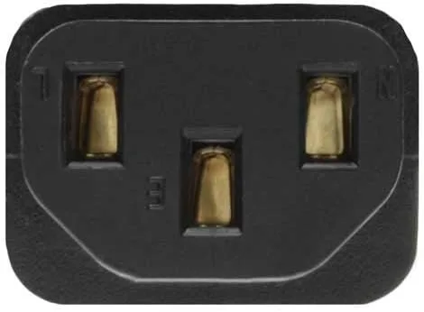 Vista 2 de SF Cable, Cable de alimentación universal IEC320 C13 a NEMA 5-15P de 18 AWG de 18 AWG, 10 A, 125 V, negro