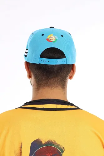 Vista 7 de Gorra Snapback con visera plana bordada en 3D PR con bandera de Puerto Rico