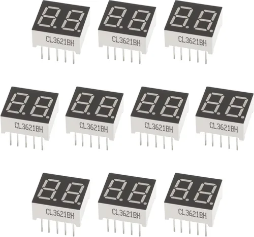 Vista 13 de Othmro 5pcs ánodo común pantalla LED tubo digital 3 bits 7 segmento negro 11pin con una buena salida de luz uniforme