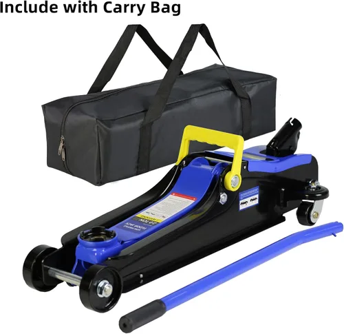 Vista 5 de SSLine Gato hidráulico portátil de 2 toneladas de piso para automóvil, gato hidráulico de acero resistente, para SUV Coupe, gato de piso de carreras