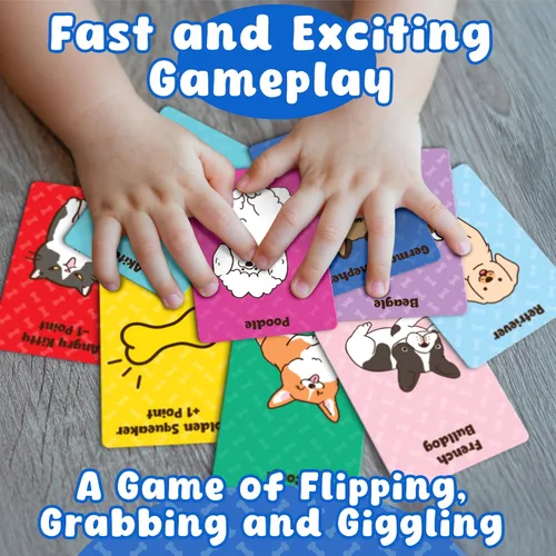 Vista 3 de Juego de cartas para cachorros, juego familiar y de memoria para niños, a