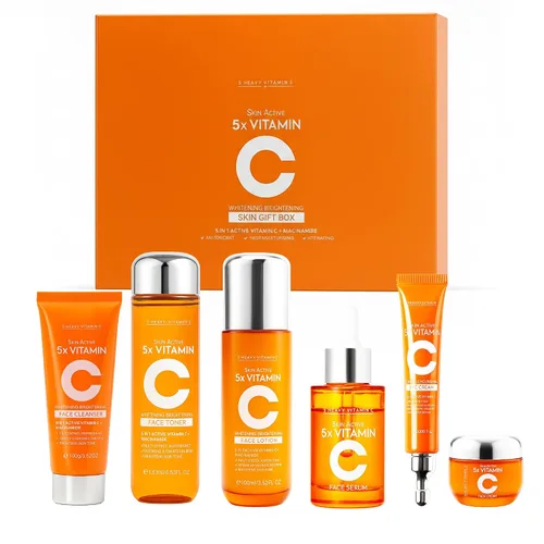 Vista 12 de SKK Set de Cuidado de la Piel 6 en 1 Limpiador Facial, Tónico, Suero, Loción Facial, Crema y Crema para los Ojos – Hidratante, Antienvejecimiento e
