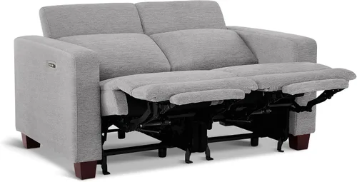 Vista 17 de MCombo Sofá Reclinable de 88.6'', Sofá Reclinable Eléctrico Wall Hugger con Reposacabezas Ajustable, Puertos de Carga USB A y C, Patas de Madera