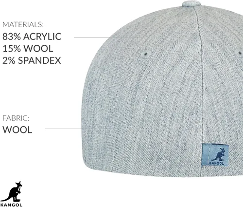 Vista 2 de Kangol Béisbol Flexfit de lana para hombre y mujer