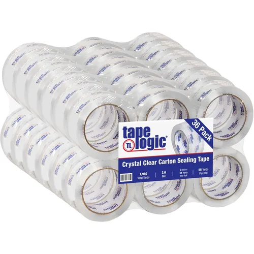 Vista 9 de Aviditi Tape Logic - Cinta de embalaje transparente de 2 pulgadas x 55 yardas, 2.6 mil, resistente, paquete de 12, perfecta para embalaje, envío