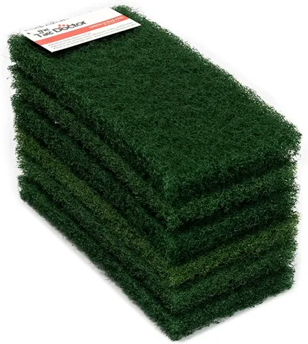Vista 11 de Scrub Doctor - Esponja de grado comercial, suministros de limpieza ecológicos reutilizables (azul, servicio mediano, paquete de 12)